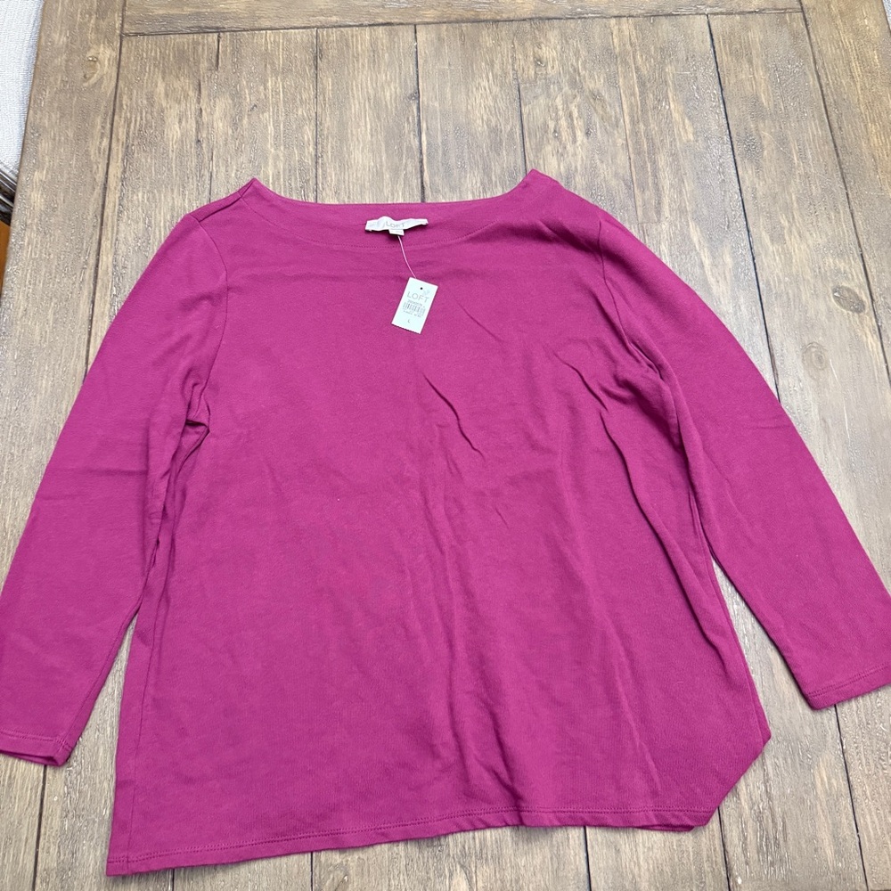 LOFT Magenta Women's Top - Picture 3 of 5